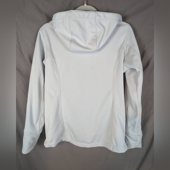 Cabela's Gore Windstopper in light gray size small with drawstring hem & hood - Picture 8 of 16